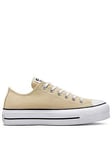 Converse Chuck Taylor All Star Lift Platform Seasonal Colour - Beige, Beige, Size 6, Women