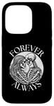 iPhone 14 Pro forever always - skeleton couple eternal lover Twin Flame Case