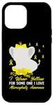 Coque pour iPhone 12 Pro Max Sensibilisation à la microcéphalie I Wear Yellow Ribbon Elephant