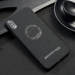 Protective Case for iPhone Black Luxury Suede Engraved AMG Affalterbach Inspired,For iPhone 7 Plus