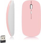 Souris Bluetooth Sans Fil, Wireless Mouse, 1600 Dpi Adjustable, 3 Boutons, Bluetooth 5.2, Mini Silencieux Mice Compatibles Avec Mac, Pc, Macbook, Ipad, Android, Ios, Windows (Pile Aa Requ )