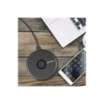 Manhattan Smartphone Wireless Charging Pad, QI certified, 10W, 7.5W and 5W charging, USB-C to USB-A cable included, USB-C input into pad, Cable 1.5m,