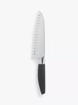 John Lewis ANYDAY Soft Grip Stainless Steel Santoku Knife, 17cm