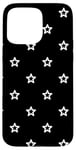 iPhone 15 Pro Max White Black Starlight Night Pop Art Star Sky Pattern Case