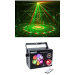 Jeux de Lumière Multi Effet 4 EN 1 Laser Magic Ball 1 x LED 9W RGBW 3-en-1 Strobe 1 LED 10W Blanche Effet GOBO 18W 6x3W LED Laser mu