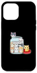 Coque pour iPhone 12 Pro Max Cat Antidepressant Serotonin Booster T-Shirt.