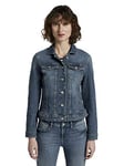 TOM TAILOR 1016402 Veste en Jean en Coton Bio Femme ,10120 - Used Dark Stone Blue Denim ,XS