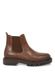 Tommy Hilfiger Chunky Leather Chelsea Boots, Black