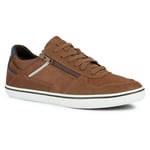 Geox Men's U Elver A Sneaker, Light Brown, 10.5 UK