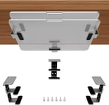 Support d'étagère à 2 couches en aluminium pour ordinateur portable, Mac Mini, MacBook Air/Pro avec silicone anti-rayures (argent)