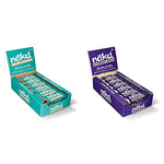 Nakd Salted Caramel Natural Snack Bars - Vegan Bars - Healthy Snack - 35 g (Pack of 18) & Blueberry Muffin Natural Fruit & Nut Bars - Vegan - Gluten Free - Healthy Snack, 35 g (Pack of 18)