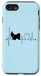 Coque pour iPhone SE (2020) / 7 / 8 Shih Tzu Dog Heartbeat EKG Funny Dogs Amoureux et propriétaire