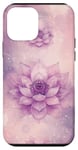 Coque pour iPhone 12 mini Fleur de lotus éléments célestes ornements pastel graphique