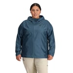 Outdoor Research Womens Helium Rain Jacket Plus - Sample: Harbor: 2X