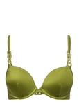 Palm Pp Push Swimwear Bikinis Bikini Tops Push-up Bikinitops Green Hunkemöller