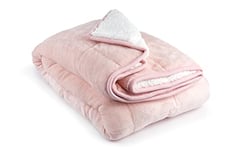 Emma Barclay Couverture lestée Sherpa Rose pâle - 127 x 152 cm