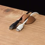 Cable Candy - Cable Holder and Cable Management - Mixed Beans Mix - Grey & Brown