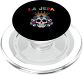 Sugar Skull La Jefa Lady Boss PopSockets PopGrip pour MagSafe