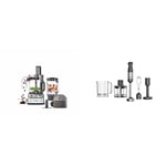 Kenwood MultiPro Express Weigh Food Processor, 8 Processing Tools & Triblade XL Hand Blender, Mixer with Anti-Splash, Chopper 500ml, Metal Whisk and Masher Attachment and BPA-Free Plastic Beaker, Grey