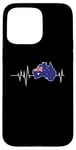 iPhone 15 Pro Max Flag Country Heartbeat Australia Australian Flags World Map Case