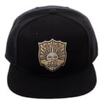 OFFICIAL ANIME BLACK CLOVER GOLDEN DAWN CREST LOGO BLACK SNAPBACK CAP 