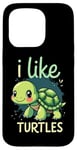 iPhone 15 Pro I Like TURTLES Cartoon Turtle Case