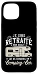 Coque pour iPhone 15 Camping Car Papy Humour Camping Car Cadeau Campeur Retraite