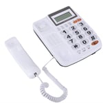 FOLOSAFENAR Large Buttons Landline Telephone Corded Clear Sound Durable Corded Phone with Answering Machine Noise Cancelling As a Calculator,for Home Office(white)