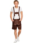 Brun Oktoberfest Semsket Lederhosen