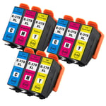 9 C/M/Y Ink Cartridges XL for Epson Expression Photo XP-8500, XP-8600, XP-8700