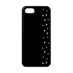 COQUE RIGIDE SWAROVSKI ELEMENTS PLUIE DE DIAMANTS STRASS APPLE IPHONE 4 4S NOIR