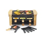 Kitchenchef - Appareil à Raclette Grill 900W 6pers Grill poêlons anti-adhésifs