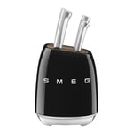 Smeg - Knivblokk m/6 kniver KBSF02 svart