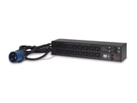 Apc Switched Rack Pdu Ap7922b - Strømfordelerenhet (Kan Monteres I Rack) - Ac 230 V - Ethernet 10/100 - Inngang: Iec 60309 32A - Utgangskontakter: 16 (Power Iec 60320 C13) - 2U - 3.66 M Kabel - For P/N: Scl400rmj1u, Scl500rmi1uc, Scl500rmi1unc, Smtl