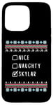 Coque pour iPhone 15 Pro Max Gentile Coquine Noël Skylar Pull Moche