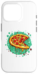 Coque pour iPhone 16 Pro Pelle à pizza Pepperoni Splash Fun