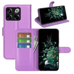 Oneplus 10T      Pu Wallet Case    [Purple]