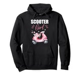 Cute Scooter Girl Art For Women Kids Scooter Life Lover Pullover Hoodie