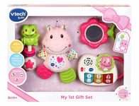 VTech My 1st Gift Set Pink - Including Soft Hippo, Frog Rattle and Flower Mirror