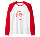 Merry Skibidi Rizzmas Kids Teens Funny Christmas Santa Claus Raglan Baseball Tee