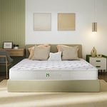 Novilla Matelas 80 x 200 cm, 20CM, Matelas à Ressort Ensaché, Matelas Hybride en Mousse, Certifié Sûr et Fiable par CertiPUR-US et Oeko-TEX, Isolation des Mouvements, Indépendance de Couchage