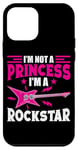 Coque pour iPhone 12 mini Je ne suis pas une princesse, je suis une princesse Rockstar