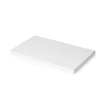 Emuca - Plateaux de Table pour Table à Manger, Cuisine ou Bureau, Plateau de Table rectangulaire 900x500mm, Peint en Blanc, Bois