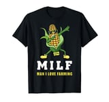 Dabbing Corn Cob Farmer Gift | Man I Love Farming T-Shirt