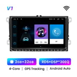 Junsun Autoradio avec gps, carplay Android avec Lecteur Multimedia, Reseau 4G, 2 din, Ideal pour Volkswagen Passat, B6, B7, cc, Tiguan, Touran, golf