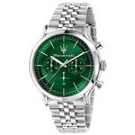 Montre Hommes Maserati D'Époque Chronographe Acier Vert R8873618033 Neuf Et Ori