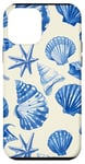 Coque pour iPhone 12 mini Bleu Vintage Tropical Coastal Petite-fille - Tendance