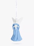 Wedgwood Porcelain Angel Christmas Tree Ornament, White/Blue