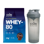 Whey-80 1 kg + Shaker Grey 800 ml