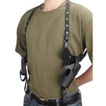 Amazon Cowhide Double Shoulder 1911 Portable Outdoor Tactical Hidden Armpit Holster Osynlig Quick Pull Holster Black Single